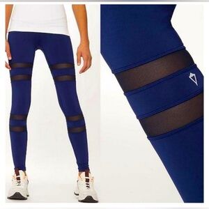 IVIVVA Rhythmic Tights Tech Mesh Navy Blue Size 10